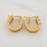 Candongas Bv 4.6g / 1.2cm Oro Amarillo 18K