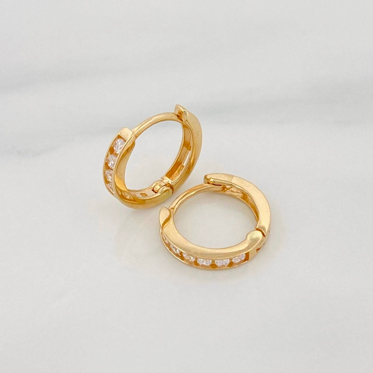 Candongas Carril 1.5g / 1cm Oro Amarillo 18K