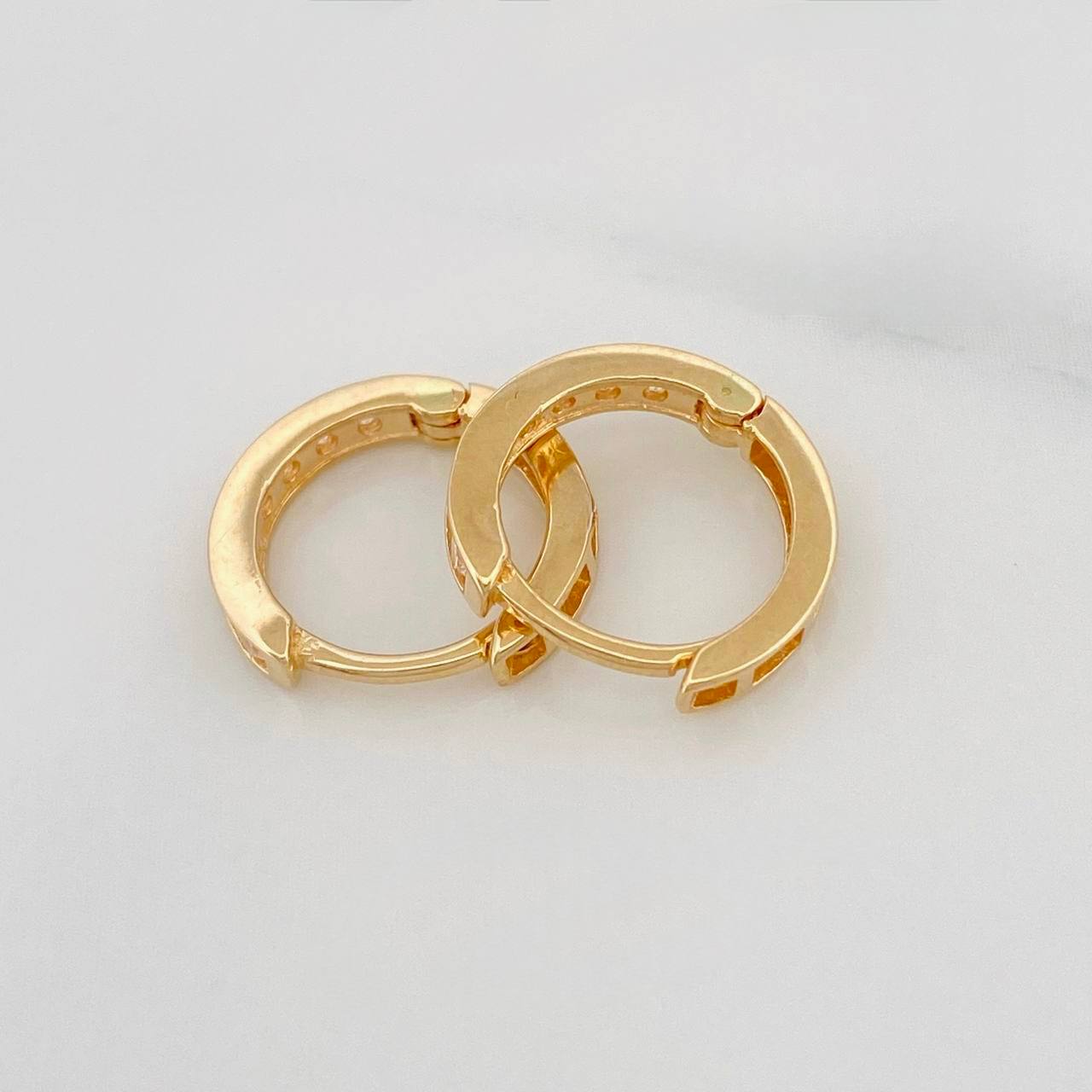 Candongas Carril 1.5g / 1cm Oro Amarillo 18K