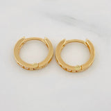 Candongas Carril 1.5g / 1cm Oro Amarillo 18K
