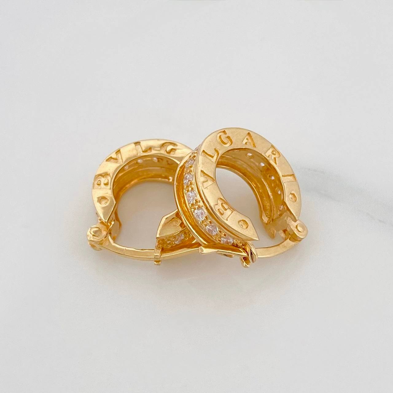 Candongas Bv 4.55g / 1.3cm Oro Amarillo 18K
