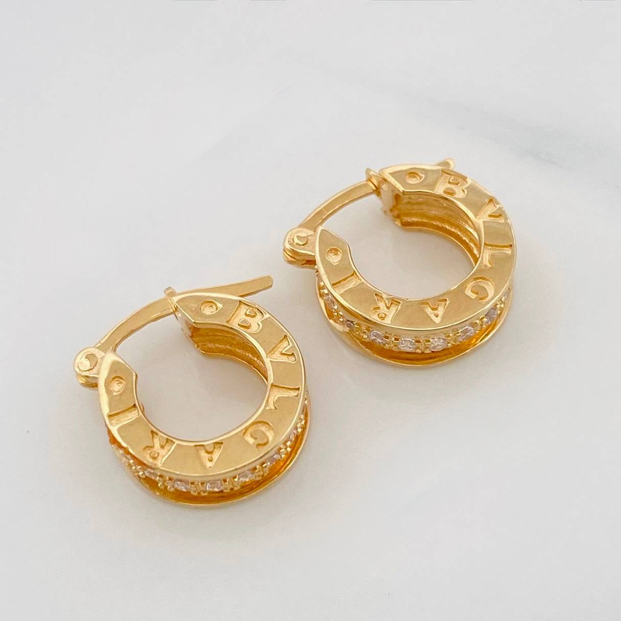 Candongas Bv 4.65g / 1.3cm Oro Amarillo 18K