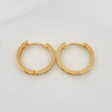 Candongas Carril 2.1g / 1.3cm Oro Amarillo 18K