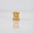 Herraje Cilindro Rombo 1.1g / 1.8cm Oro Amarillo 18K