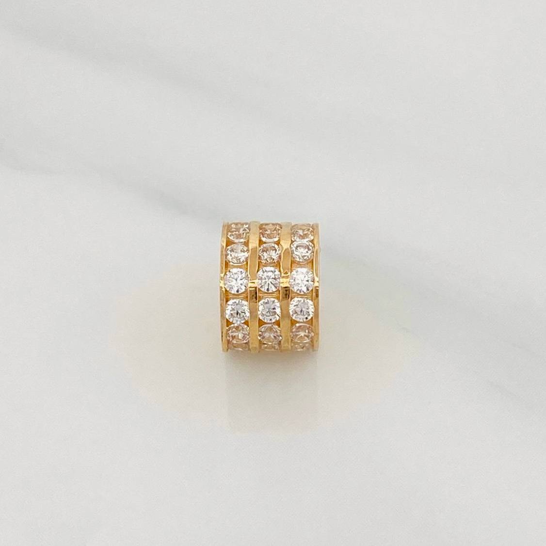 Herraje Cilindro 1.15g / 0.6cm Oro Amarillo 18K