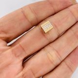 Herraje Cilindro Cuadrado 1.65g / 0.5cm Oro Amarillo 18K