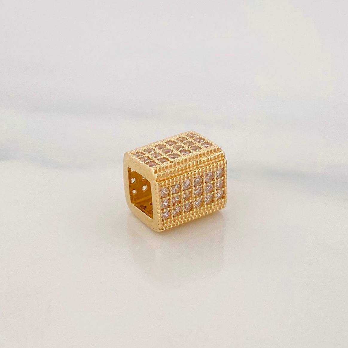 Herraje Cilindro Cuadrado 1.65g / 0.5cm Oro Amarillo 18K