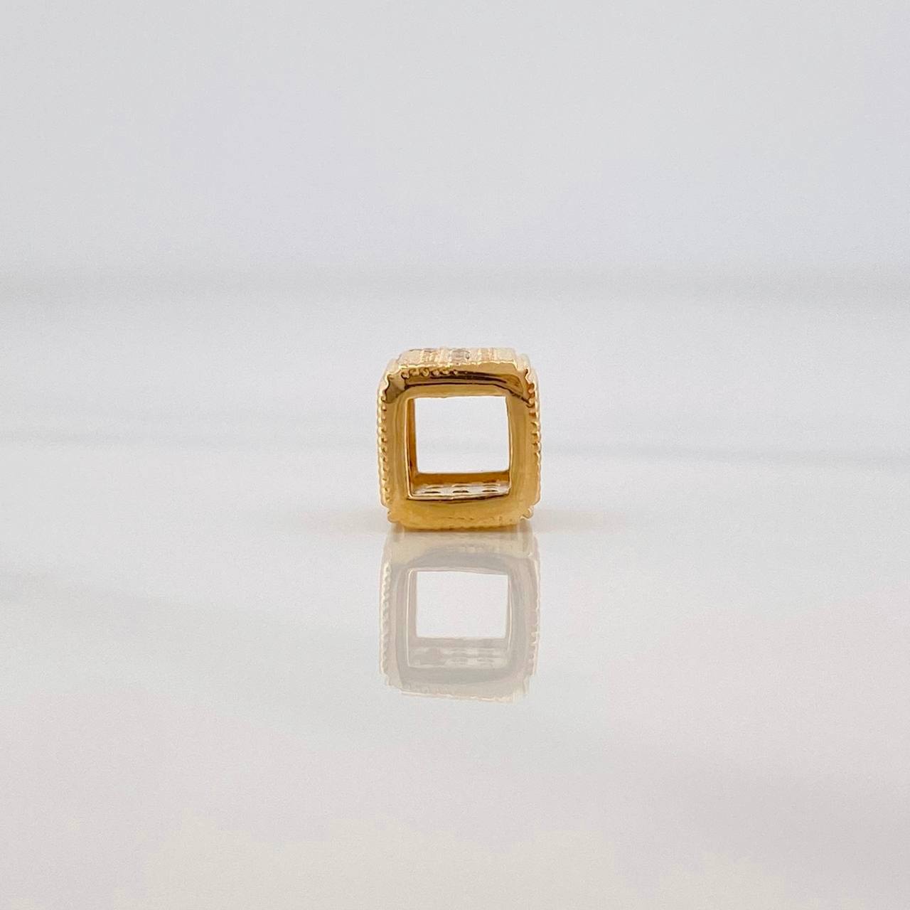 Herraje Cilindro Cuadrado 1.65g / 0.5cm Oro Amarillo 18K