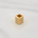 Herraje Rectangular 1.7g / 0.7cm Oro Amarillo 18K