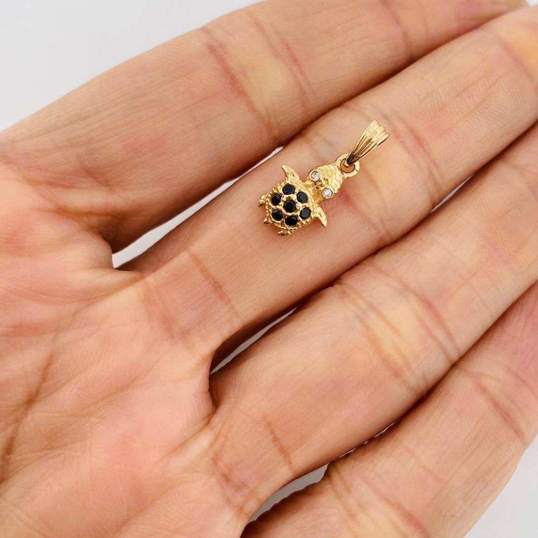 Dije Tortuga 1.45g / 1.5cm Oro Amarillo 18K