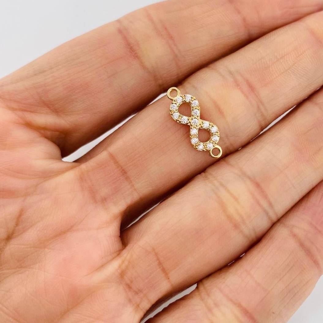 Herraje Infinito 0.85g / 1.5cm Oro Amarillo 18K