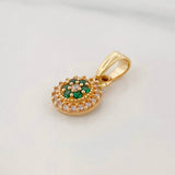Dije Halo Tupido 0.95g / 1.5cm Oro Amarillo 18K
