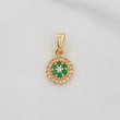 Dije Halo Tupido 0.95g / 1.5cm Oro Amarillo 18K