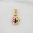 Dije Halo Tupido 0.95g / 1.5cm Oro Amarillo 18K