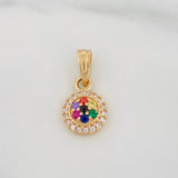 Dije Halo Tupido 0.95g / 1.5cm Oro Amarillo 18K
