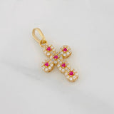 Dije Cruz Tupida 1.85g / 2.3cm Oro Amarillo 18K