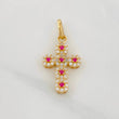 Dije Cruz Tupida 1.85g / 2.3cm Oro Amarillo 18K