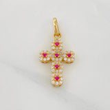 Dije Cruz Tupida 1.85g / 2.3cm Oro Amarillo 18K