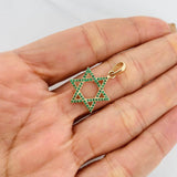 Dije Estrella de David 1.6g / 3cm Oro Amarillo 18K