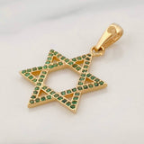 Dije Estrella de David 1.6g / 3cm Oro Amarillo 18K