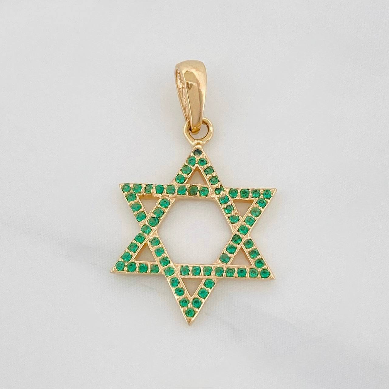 Dije Estrella de David 1.6g / 3cm Oro Amarillo 18K
