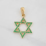 Dije Estrella de David 1.6g / 3cm Oro Amarillo 18K