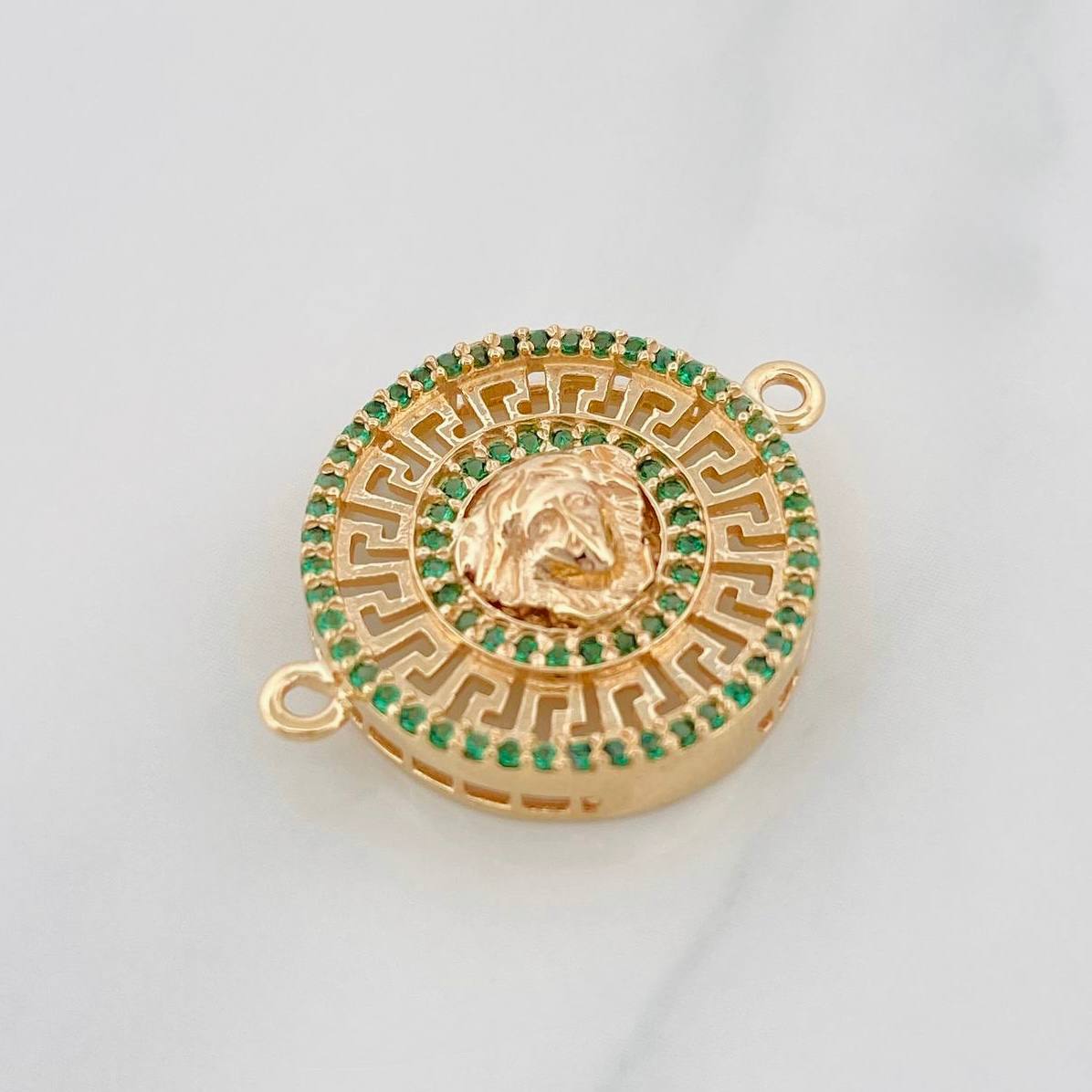 Herraje Medusa 3.45g / 2.4cm Oro Amarillo 18K