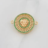 Herraje Medusa 3.45g / 2.4cm Oro Amarillo 18K