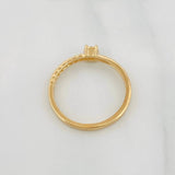 Anillo Solitario Cubano 1.55g / T5 1/2 Oro Amarillo 18K
