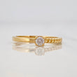 Anillo Solitario Cubano 1.55g / T5 1/2 Oro Amarillo 18K