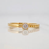 Anillo Solitario Cubano 1.5g / T7 1/4 Oro Amarillo 18K