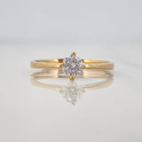 Anillo Solitario 2.25g / T7 3/4 Oro Amarillo 18K