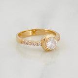 Anillo Halo Churumbela 3.6g / T6 1/2 Oro Amarillo 18K