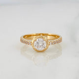 Anillo Halo Churumbela 3.6g / T6 1/2 Oro Amarillo 18K