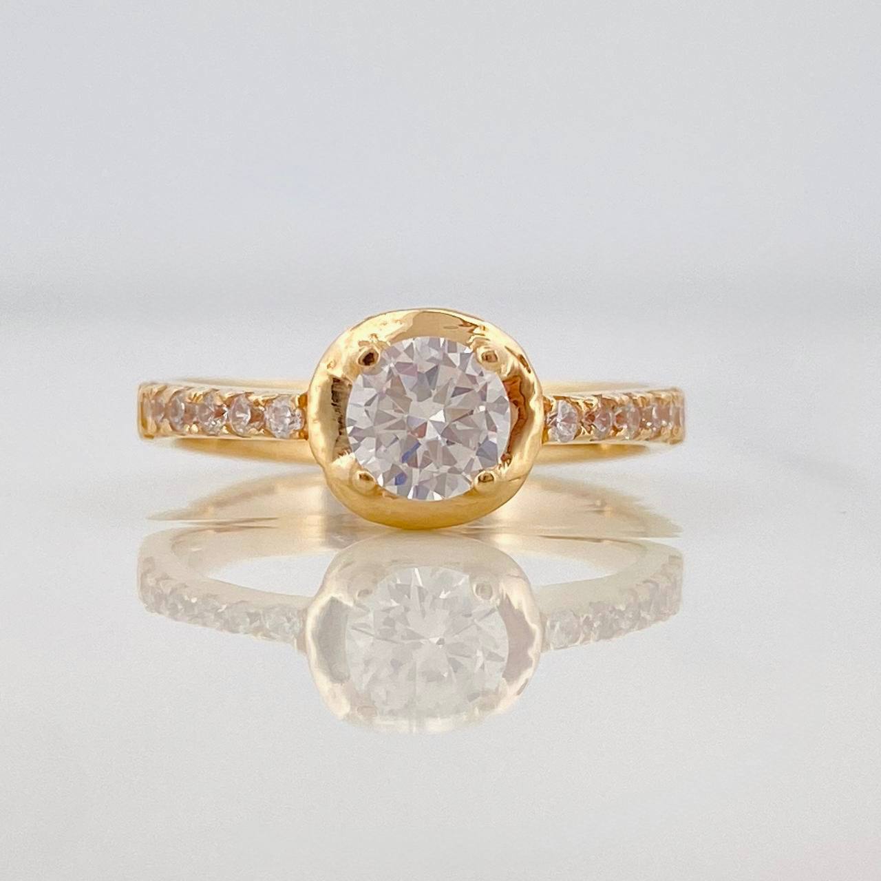 Anillo Halo Churumbela 3.6g / T6 1/2 Oro Amarillo 18K