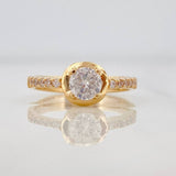 Anillo Halo Churumbela 3.6g / T6 1/2 Oro Amarillo 18K
