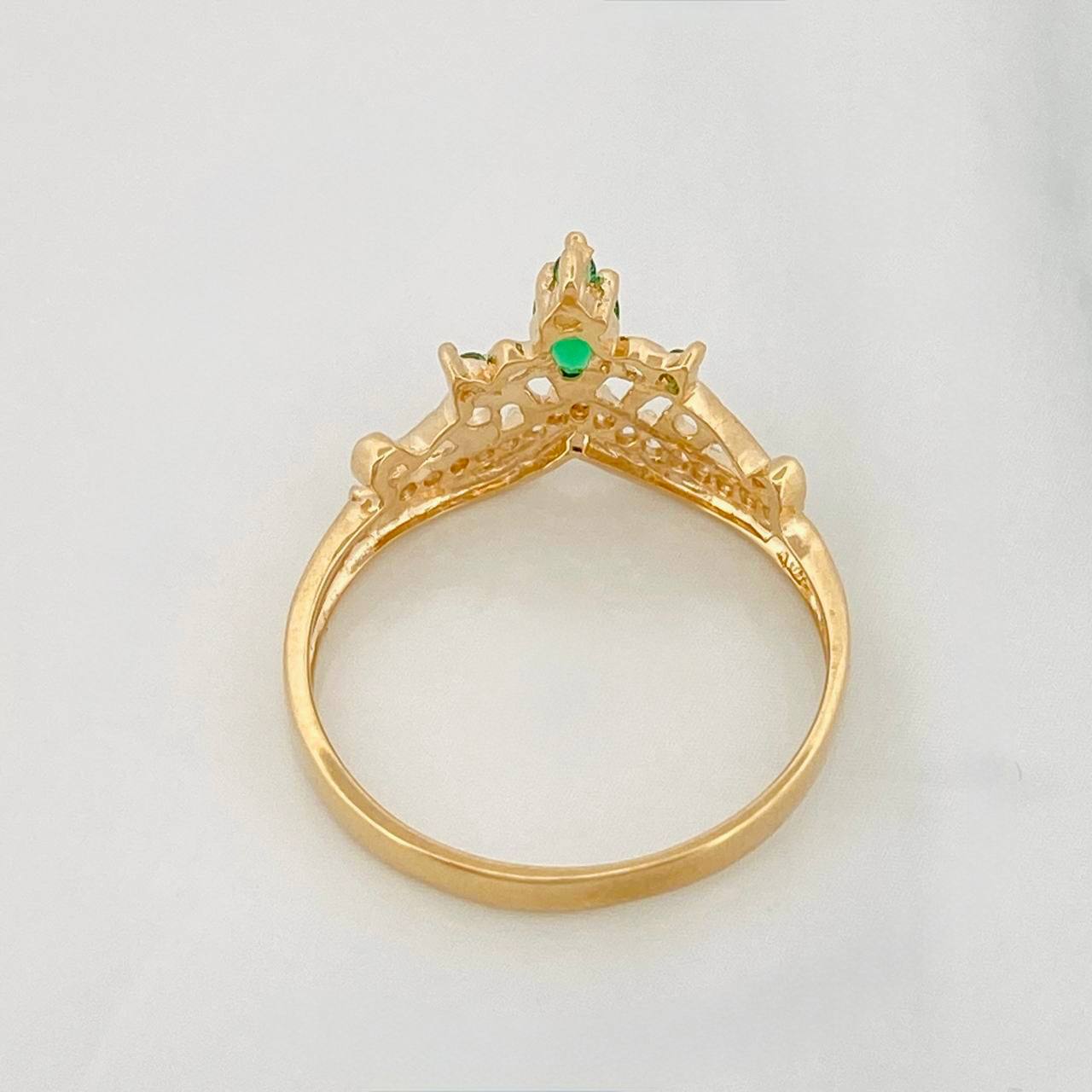 Anillo Corona 2.05g / T7 1/4 Oro Amarillo 18K