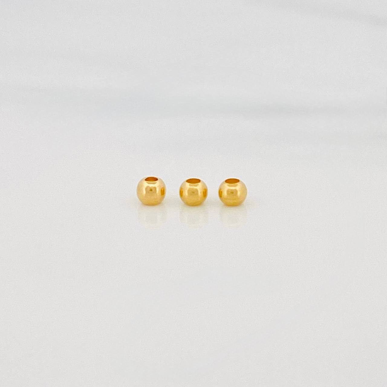 Bola Lisa 3mm Oro Amarillo 18K