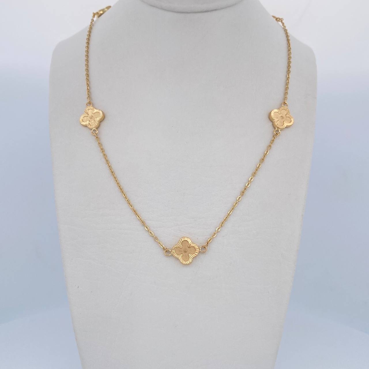 Cadena Aro Seguido Trebol 4.75gr / 47.5cm / Oro 18K $