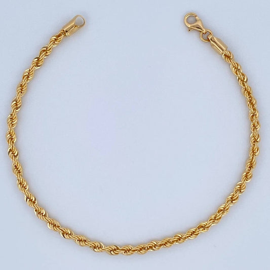 Pulso Lazo 3.05gr / 20.3cm / +3 Oro 18K $