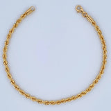 Pulso Lazo 3.05gr / 20.3cm / +3 Oro 18K $