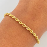 Pulso Lazo 3.05gr / 20.3cm / +3 Oro 18K $