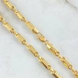 Cadena Rustica Tribal 16gr / 50cm / Oro 18K