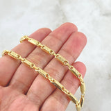 Cadena Rustica Tribal 16gr / 50cm / Oro 18K