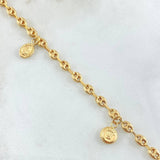Tobillera GC Dijes 5.1gr / 25cm / Oro 18K