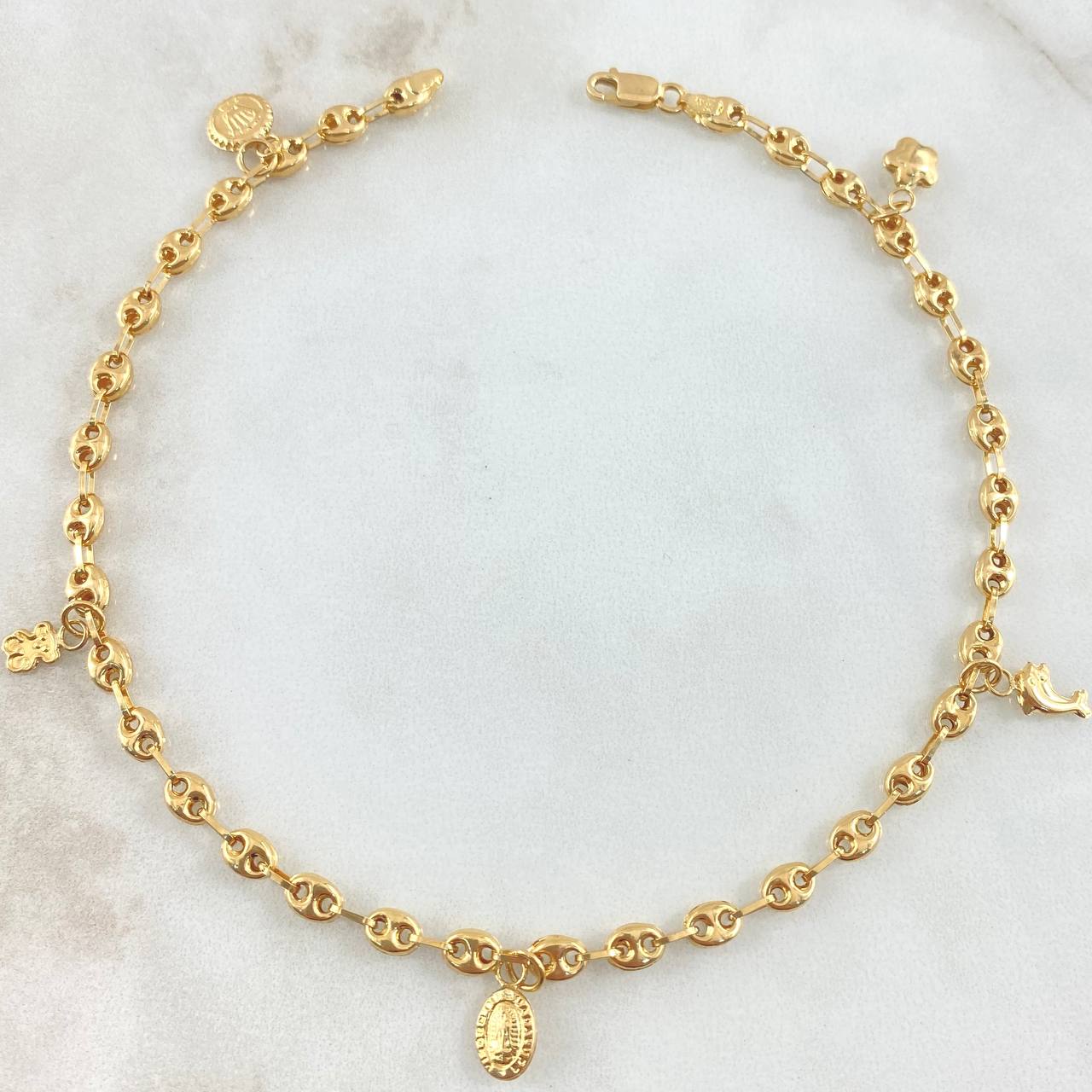 Tobillera GC Dijes 5.1gr / 25cm / Oro 18K