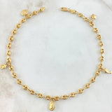 Tobillera GC Dijes 5.1gr / 25cm / Oro 18K