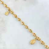 Tobillera GC Dijes 5.1gr / 25cm / Oro 18K