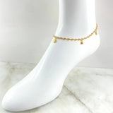 Tobillera GC Dijes 5.1gr / 25cm / Oro 18K