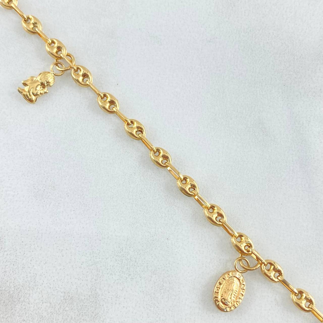 Tobillera GC Dijes 4.45gr / 25cm / Oro 18K